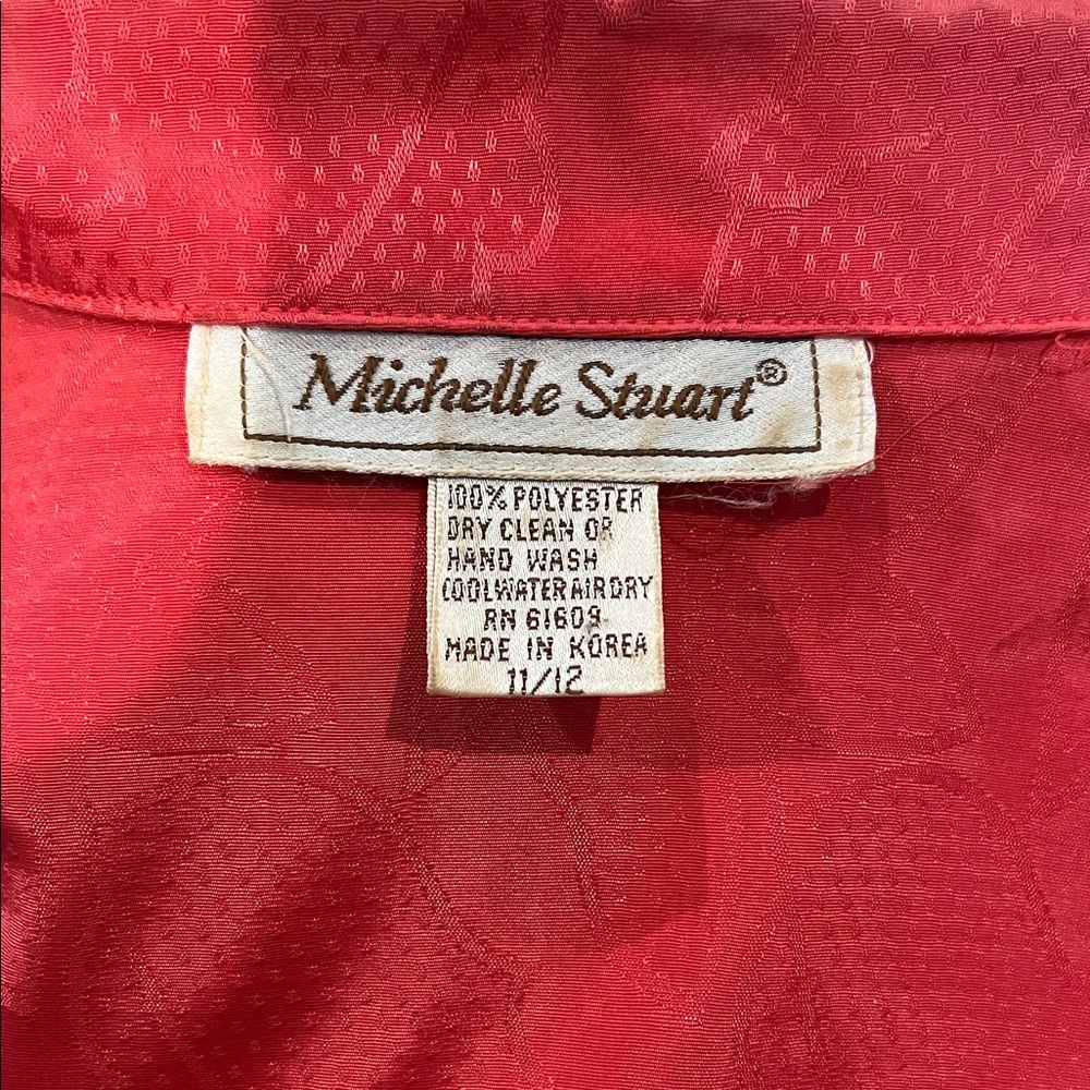 Michelle Stuart Vibrant Red dress